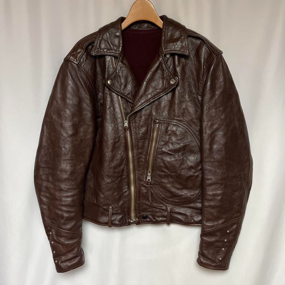 FREEWHEELERS ラブレア ダブルライダースジャケット ホースハイド38拍卖