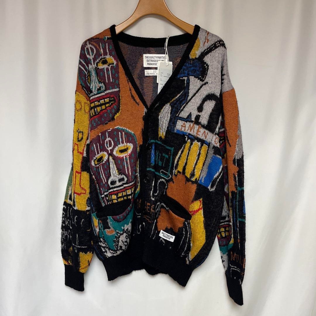 新品 WACKO MARIA バスキア モヘア ニット カーディガン S拍卖
