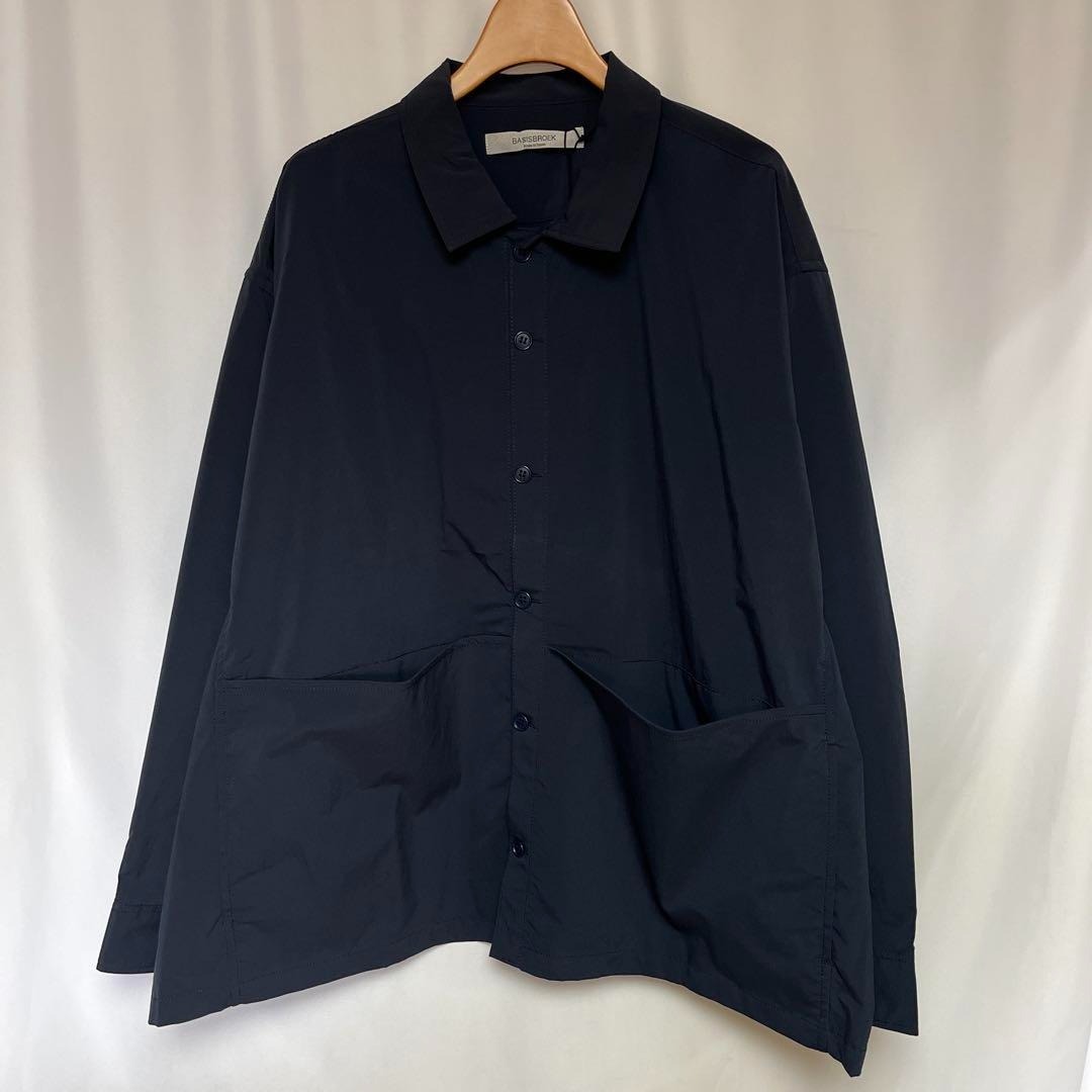 新品 25ss BASISBROEK OREGEONシャツジャケット ネイビー2拍卖