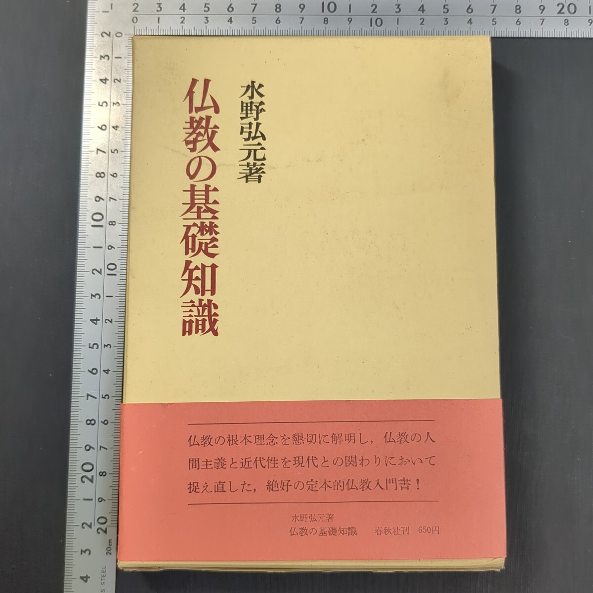 a651)仏教書 水野弘元『仏教の基礎知識』1971(昭和46)年 春秋社 宗教学 大乗仏教 東洋思想 哲学拍卖