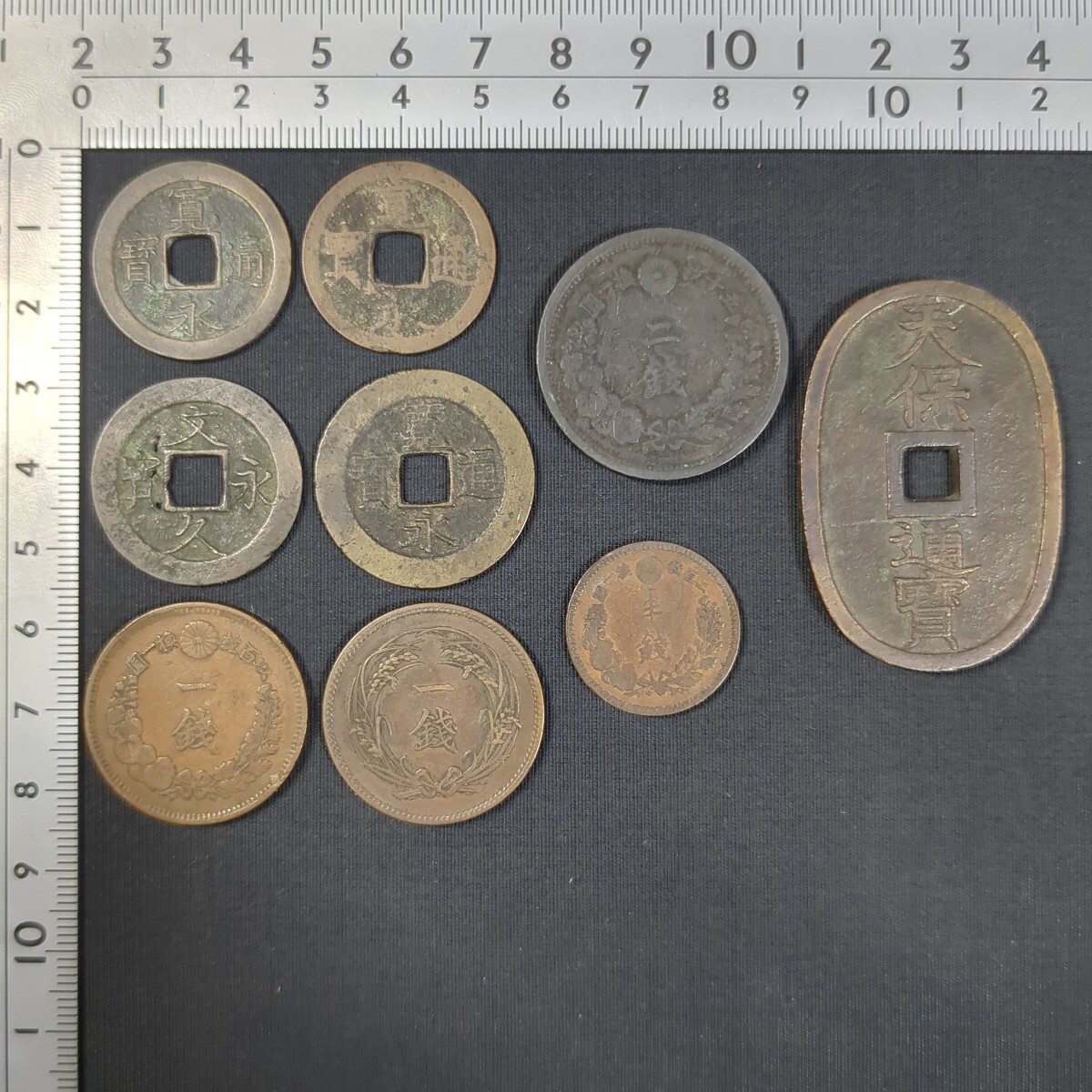 a687)古銭まとめて 天保通宝 寛永通宝 文久永宝 半銭 一銭 二銭拍卖