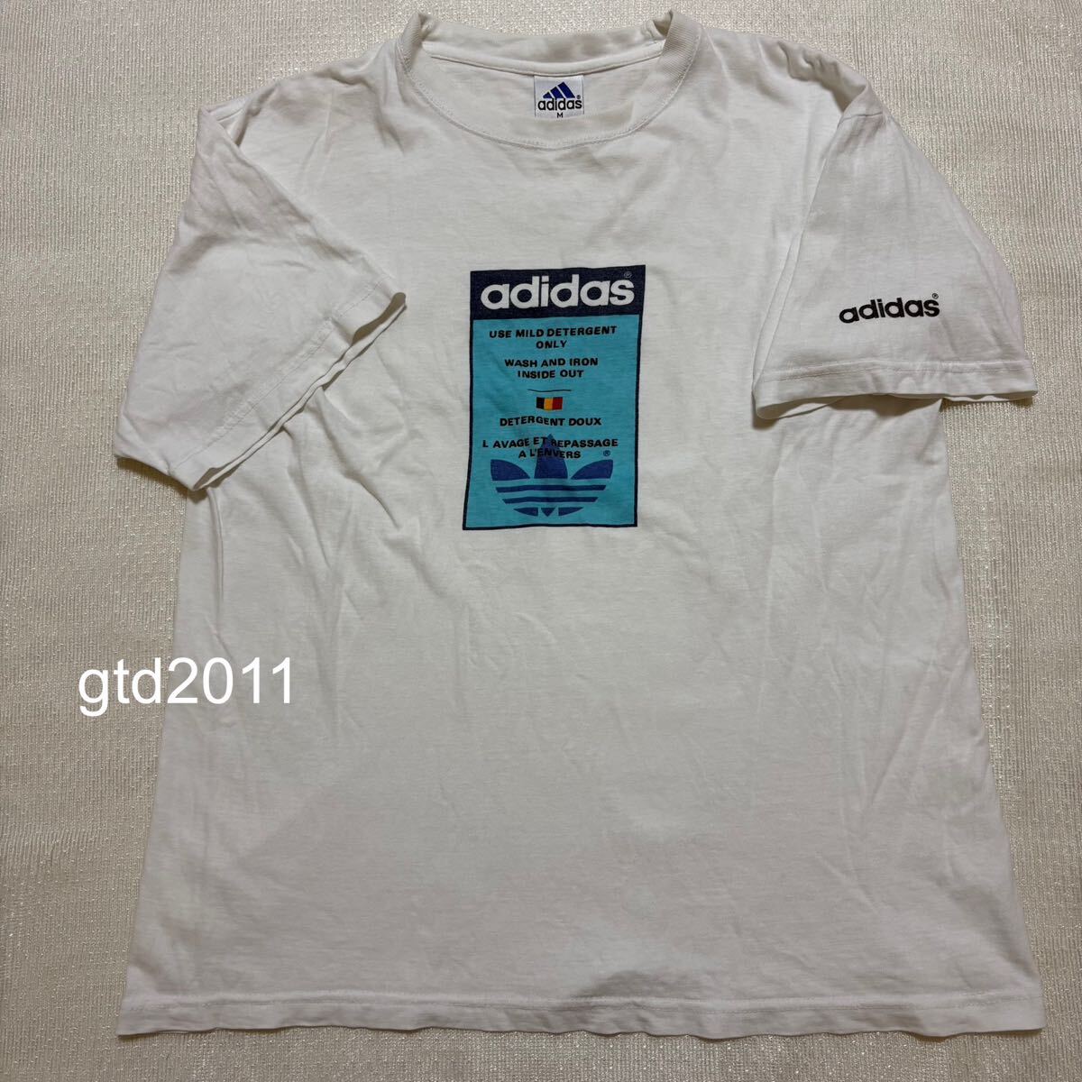 アディダス◇半袖◇Tシャツ◇M◇白◇プリント拍卖