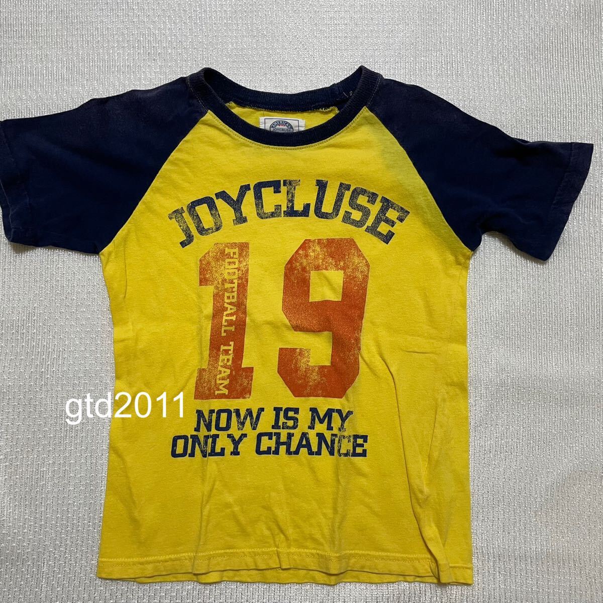 男児用◇半袖◇Tシャツ◇130◇黄系◇ラグランスリーブ拍卖