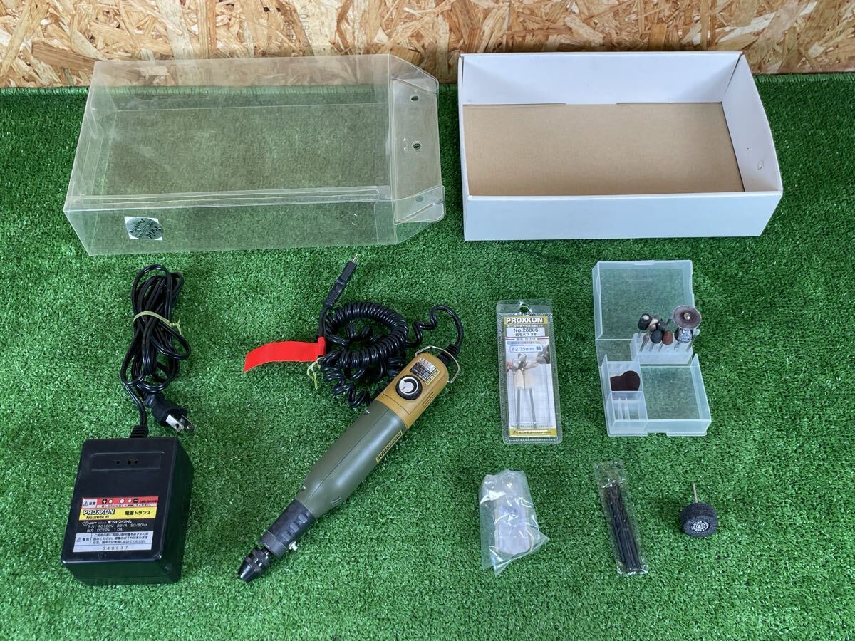 9B44 PROXXON プロクソン ミニルーター MM50/D ACアダプタ付 NO.28512 ビット付き 中古動作品拍卖