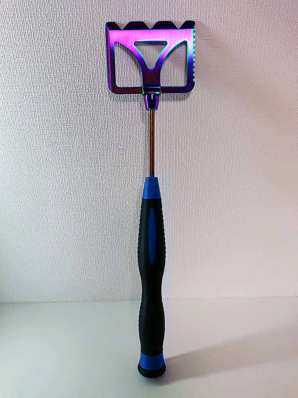 【オキアミハイパワーミキサー ブルー】 撒き餌ミキサー 疲れないソフトタッチグリップ拍卖