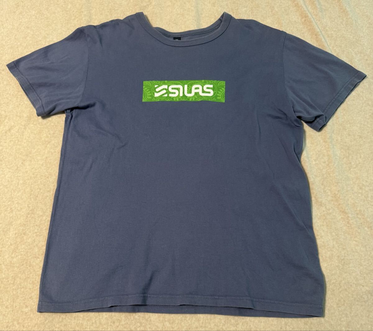 SILASサイラス_半袖Tシャツ_ブルー青_sizeM拍卖