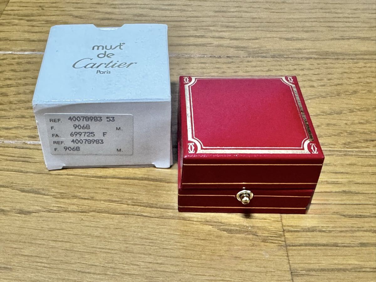 must de Cartier マストドゥ カルティエ トリニティリング リングケース ジュエリーケース ボックス 空き箱 空箱 外箱 付属品 中古品拍卖