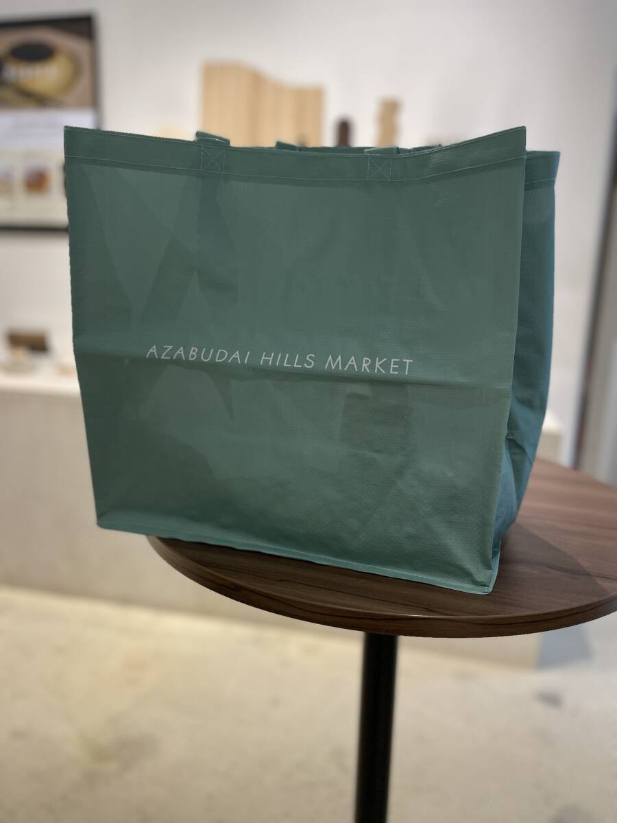 麻布台ヒルズ 限定 エコバッグ 大サイズ 麻布台ヒルズマーケット azabudai 新品 ppクロスバッグ ナショナル麻布拍卖