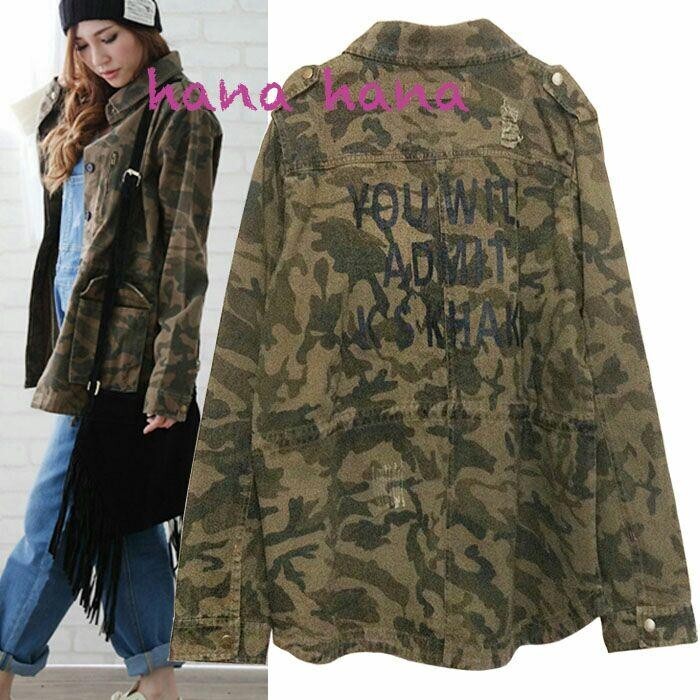 4L大きいサイズ☆迷彩 ミリタリー ジャケット カモフラ柄拍卖