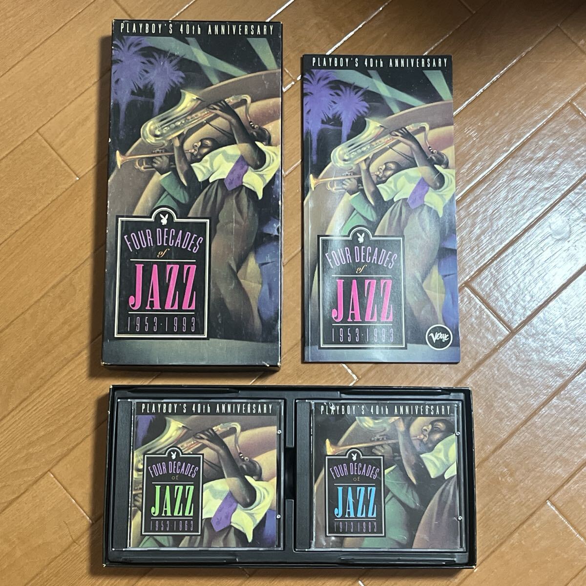 希少「PLAYBOY'S 40th ANNIVERSARY FOUR DECADES of JAZZ 1953-1993」プレイボーイ誌 創刊40周年記念ジャズ コンピレーションCD 4枚組拍卖