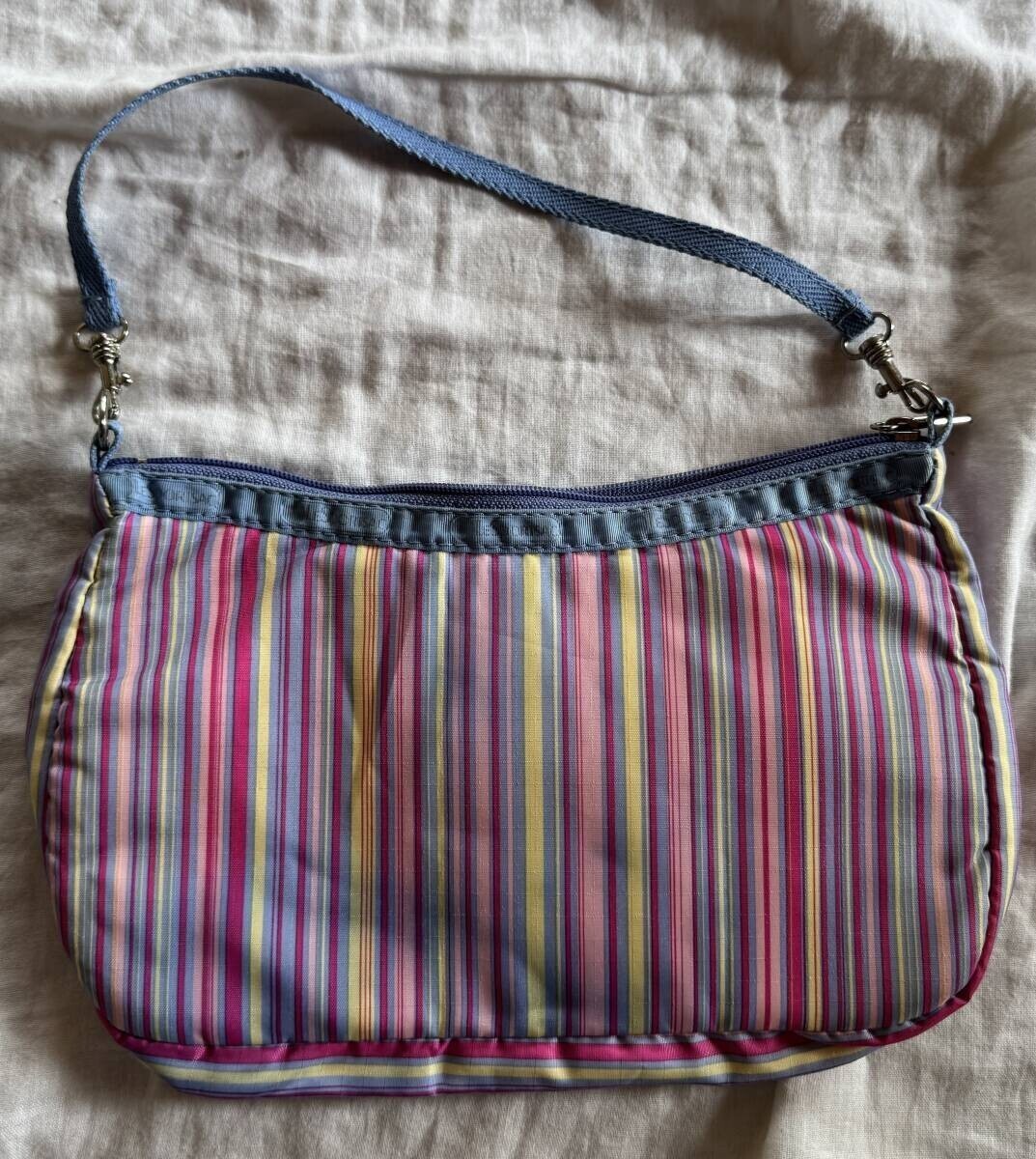 レスポートサック LESPORTSAC ポーチ ハンドバッグ ボーダー カラフル拍卖