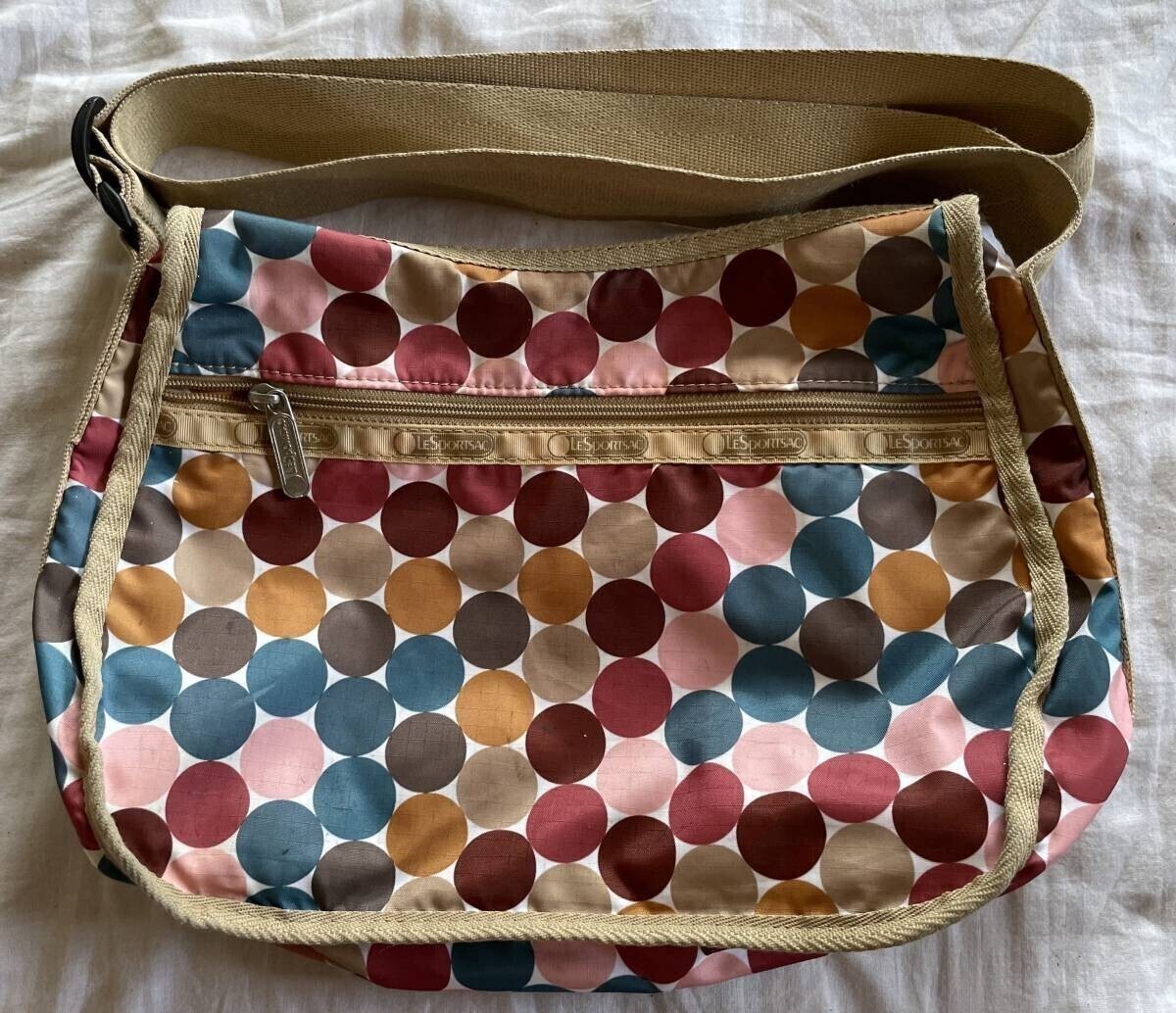 レスポートサック ショルダーバッグ まる 定番 カラフル ドット拍卖