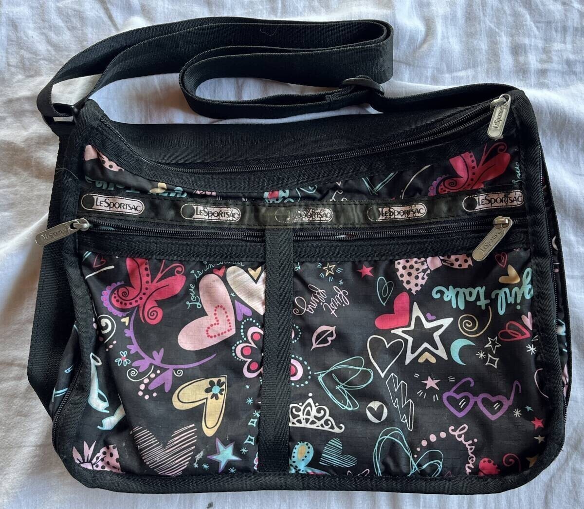 LeSportsac レスポートサック ショルダーバッグ ポーチ  カラフル 中古品拍卖