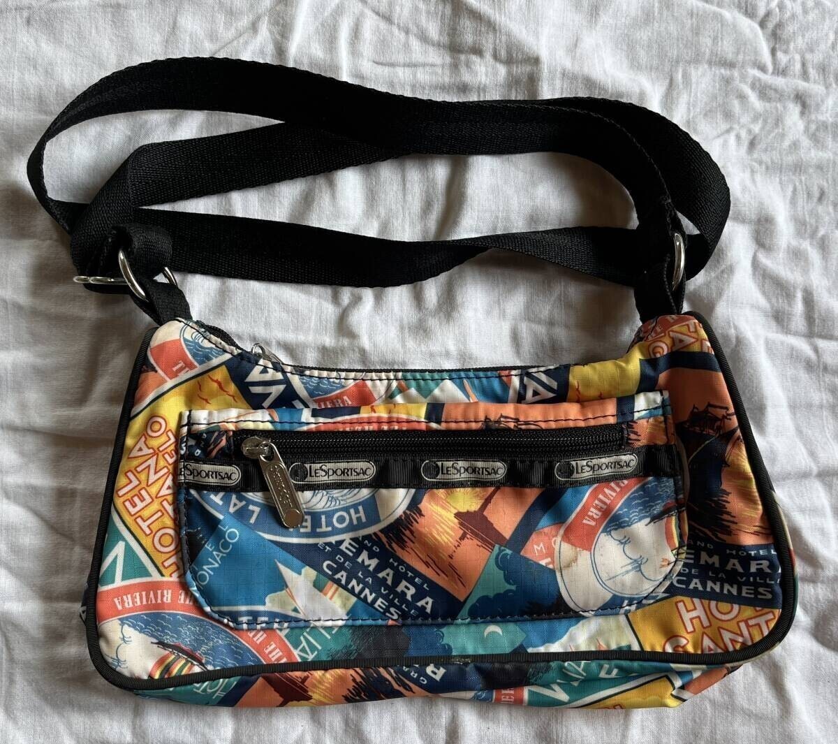 レスポートサック ショルダーバッグ ポーチ カラフル 海柄 マリーン拍卖