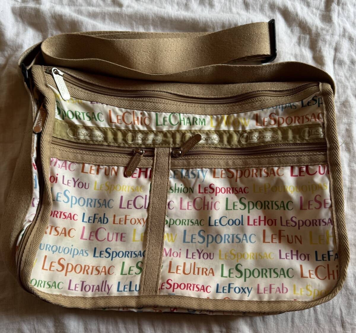 レスポートサック LESPORTSAC ポーチ ショルダーバッグ カラフル ロゴ拍卖