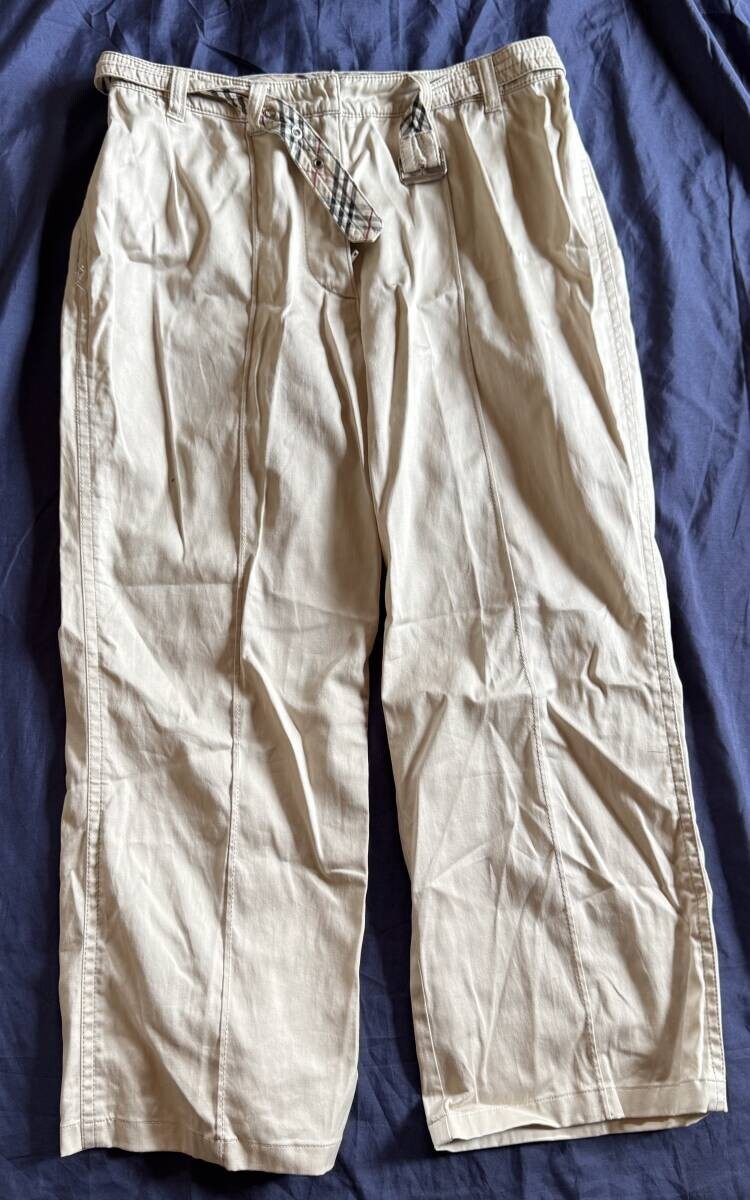 バーバリーロンドン パンツ 150A ノバチェック 高級タイプ ベルト拍卖