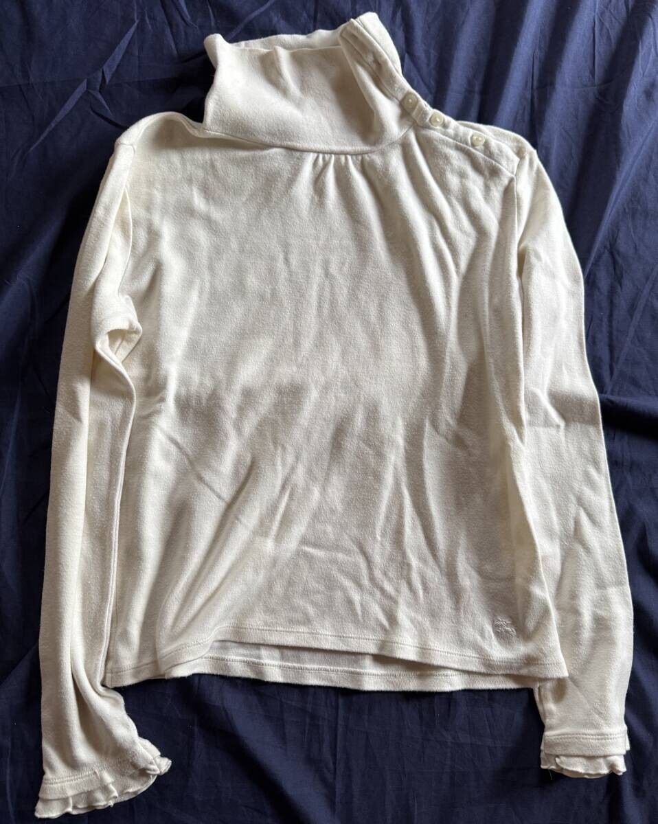 バーバリー ロンドン BURBERRY LONDON ニット セーター 160 S カシミア混 タートルネック 高級タイプ拍卖