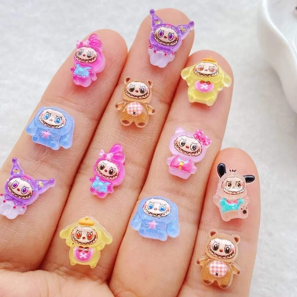ラブラブ キャラクター デコパーツ 50個セット LABUBU ネイルパーツ デコパーツ デコレーションパーツ プラパーツ ネイル拍卖