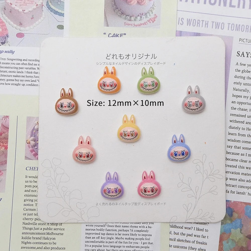 LABUBU ネイルパーツ 40個セット ラブブ ネイルパーツ ネイルアート デコパーツ デコレーション パーツ 素材拍卖