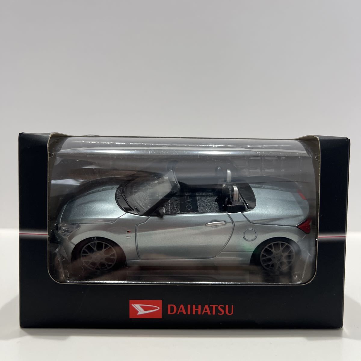 非売品 ディーラー特注 DAIHATSU Copen ダイハツ コペン GRスポーツ リキッドシルバーメタリック プルバックカー カラーサンプル ミニカー拍卖