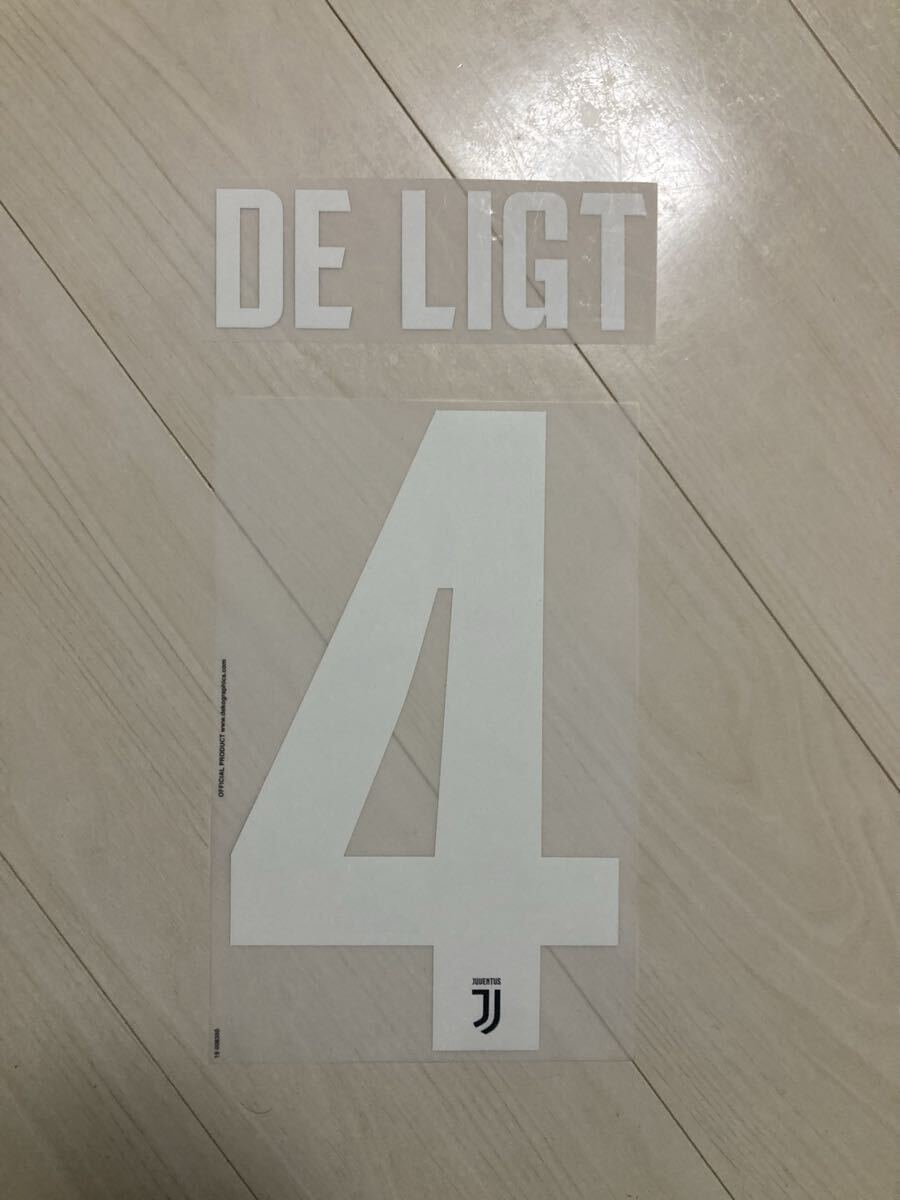 Juventus ユベントス 2819-2020ホームユニフォーム用オフィシャルマーキングシート 4番 De Ligt デリフト オランダ代表拍卖