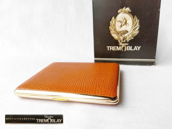 フランス製 Cration TREMBLAY シガレットケース ETUI A CIGARETTES タバコケース FRANCE ビンテージ 煙草入れ 喫煙具 未使用 DEAD STCOK拍卖
