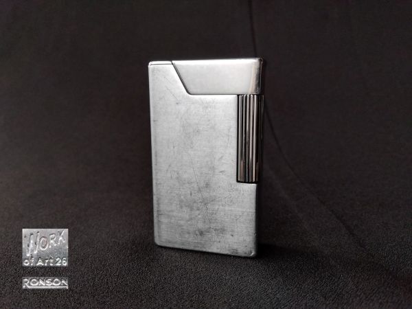RONSON オイルライター WORK of Art 26 ロンソン ワーク USED レトロ OIL LIGHTER サイドローラー 喫煙具拍卖