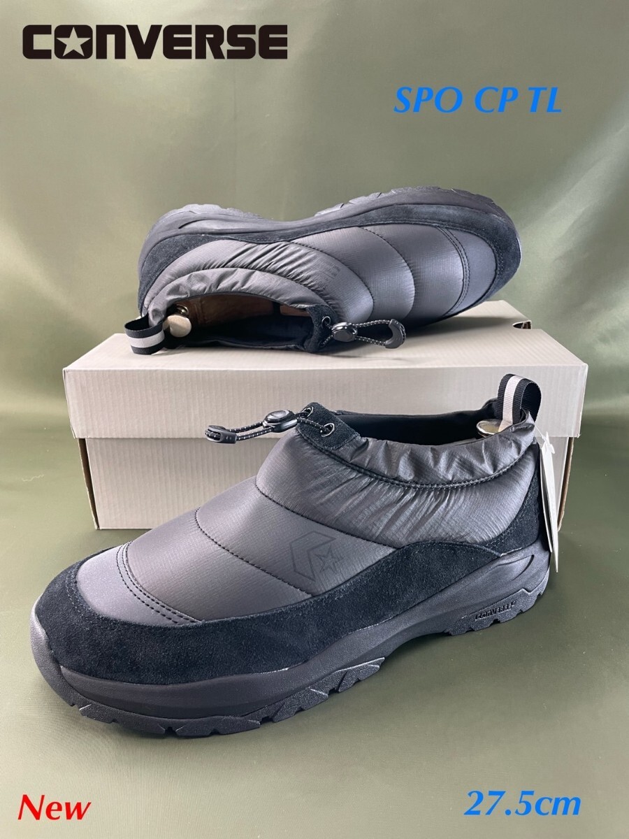 名機降臨!定14300円/未使用品!コンバースシェブロンスター【SPO CP TL】スニーカー/アウトドアシューズ!ブラック 27.5cm/US9.5拍卖