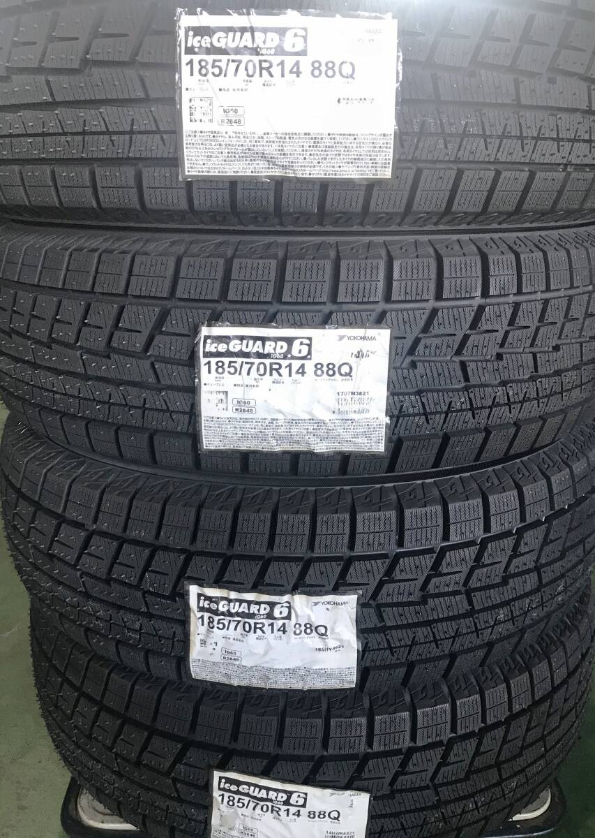 在庫無し 4本セット! ヨコハマ 185/70R14 2021年製 IG60 アイスガード6 スタッドレス 倉庫保管品 他β③拍卖
