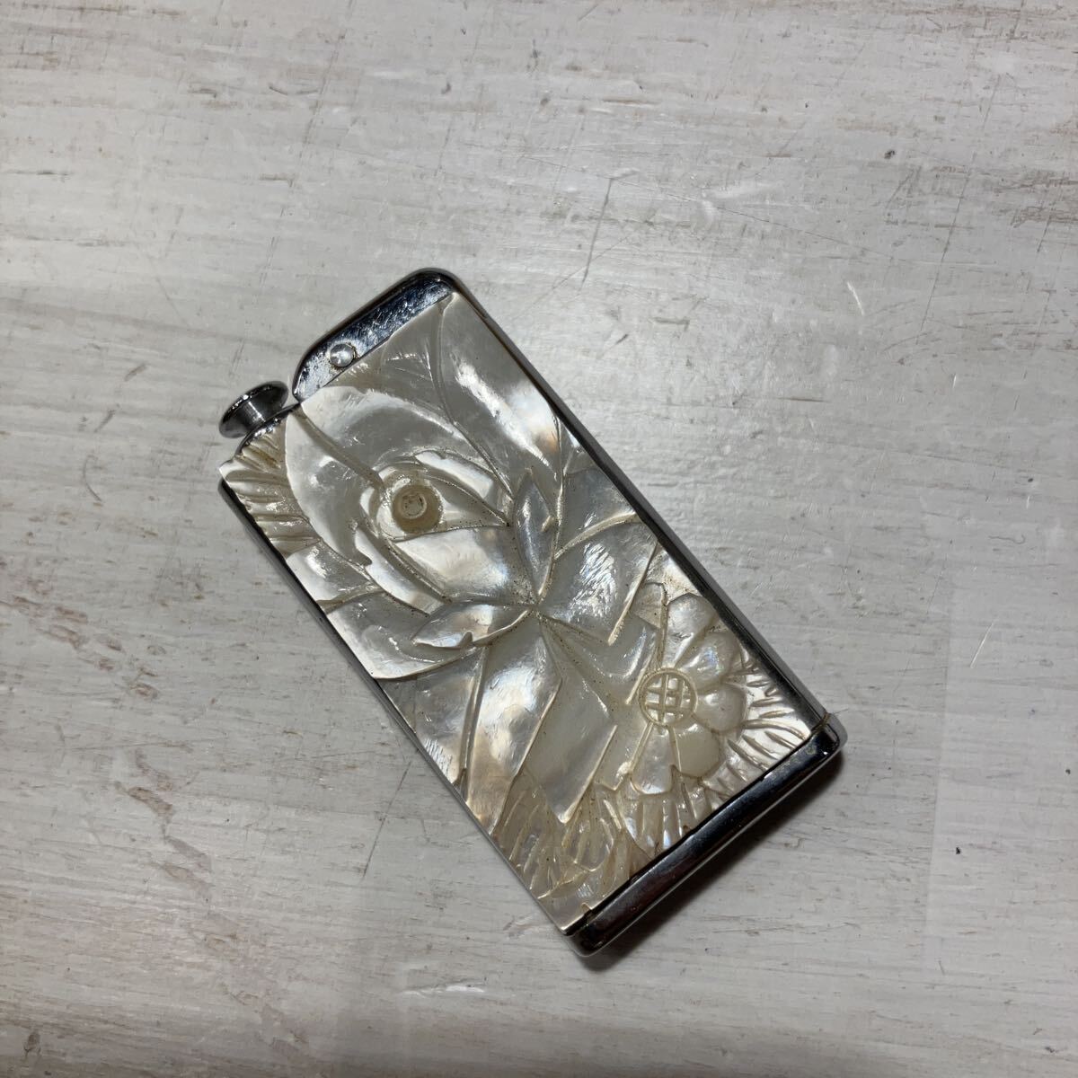 NACON アドマイザー ナコン 香水アトマイザー 香水ケース 香水入れ ライター型 検) 貝細工 レトロ アンティーク 昭和レトロ拍卖