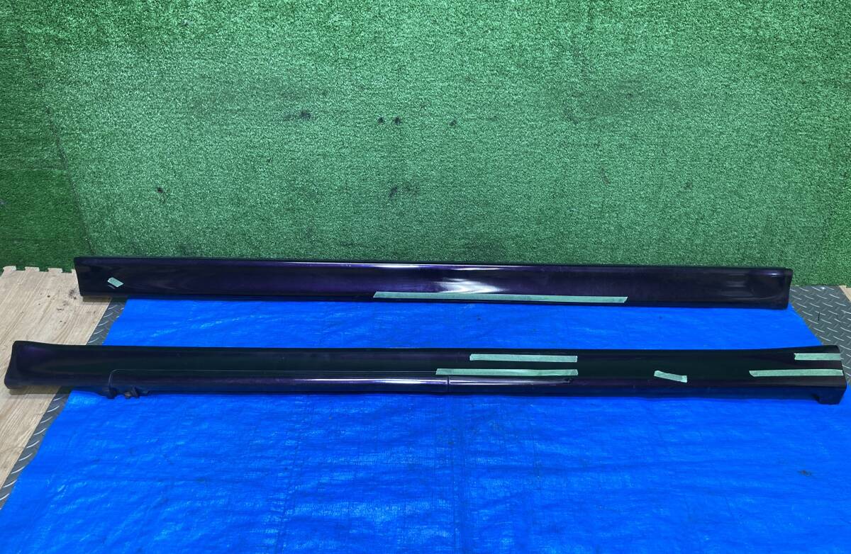 ホンダ バモス ホビオ ABA-HM3 サイドステップ サイドスカート サイドスポイラー カラーNo RP37P ブラックアメジストパール 管26014拍卖