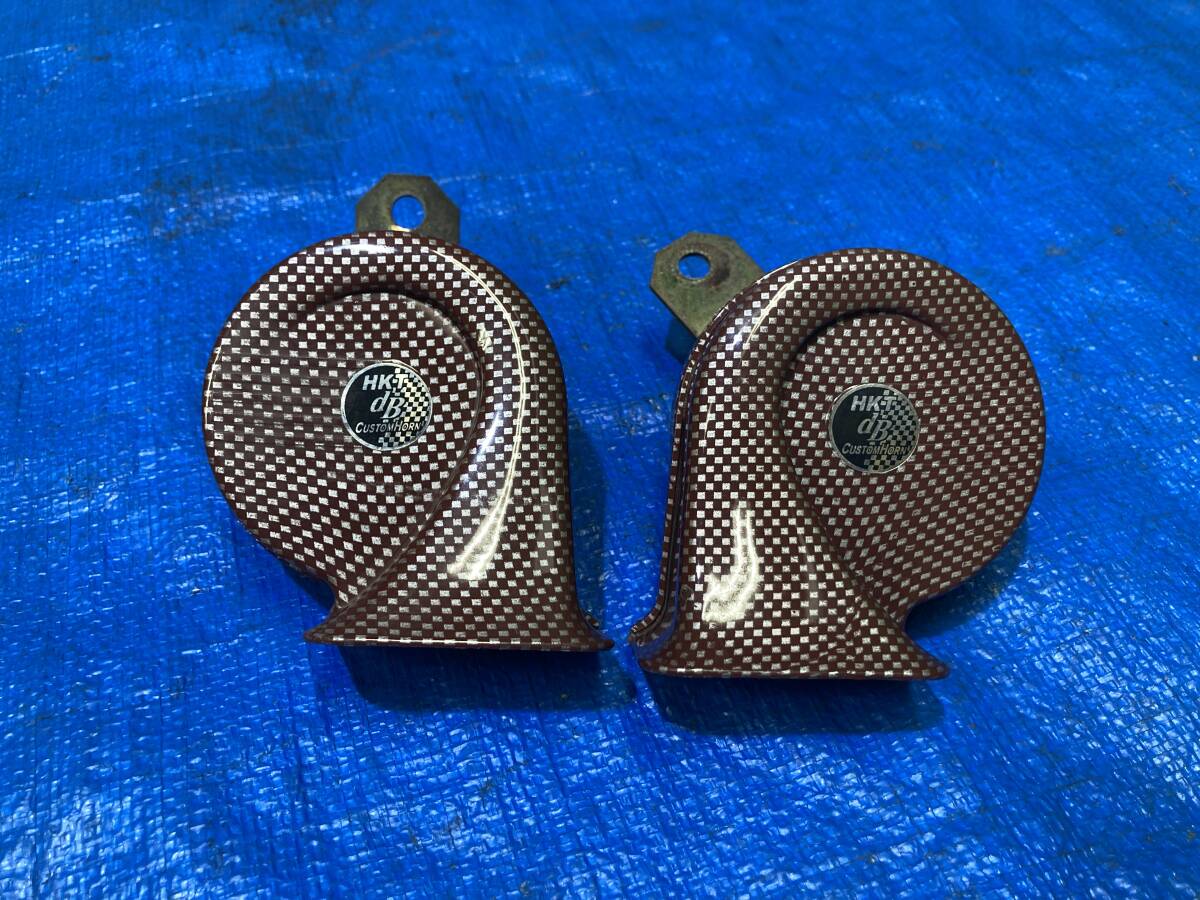 ホンダ スズキ ダイハツ ニッサン トヨタ アクティトラック GD-HA6 社外 ホーン クラクション HKT bB CUSTOM HORN 配線2本用 管25831拍卖