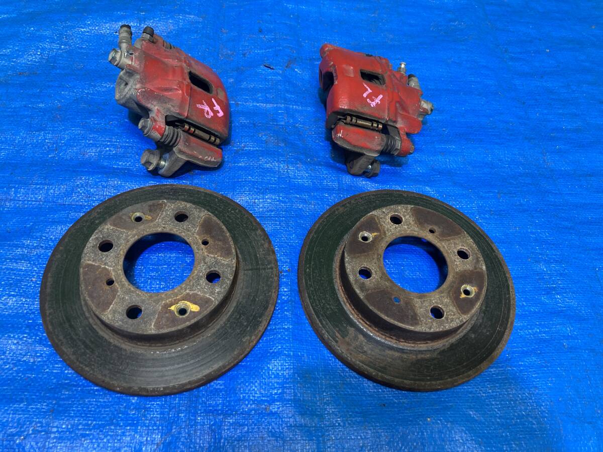 ホンダ バモス ホビオ ABA-HM3 E07Z HM2 HM1 HH5 フロントブレーキキャリパー ディスクローターセット 左右セット 管26007拍卖