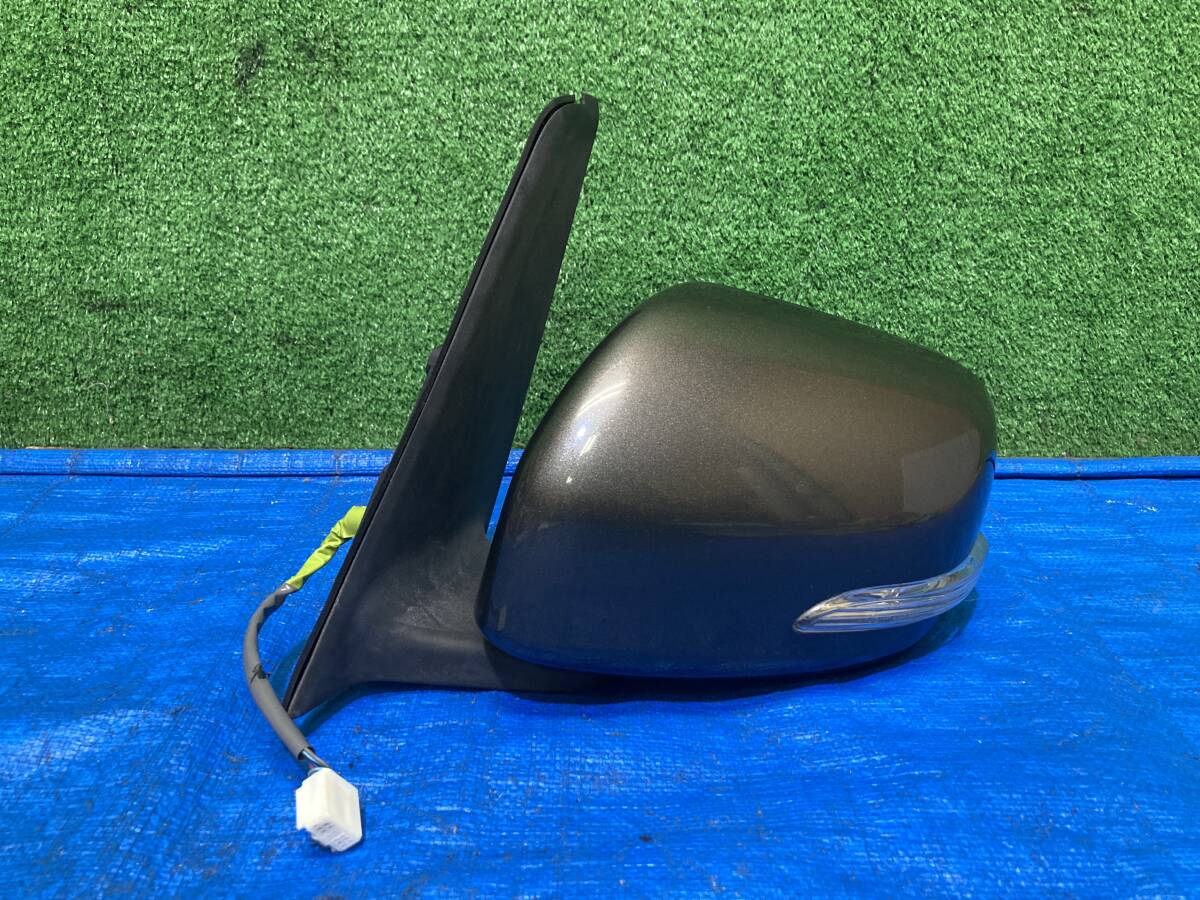 ダイハツ タント L375S-06346** 2013年2月 左ドアミラー サイドミラー 左側 助手席側 ウインカー付き カラーNo G52 カプラー7ピン 管A438拍卖