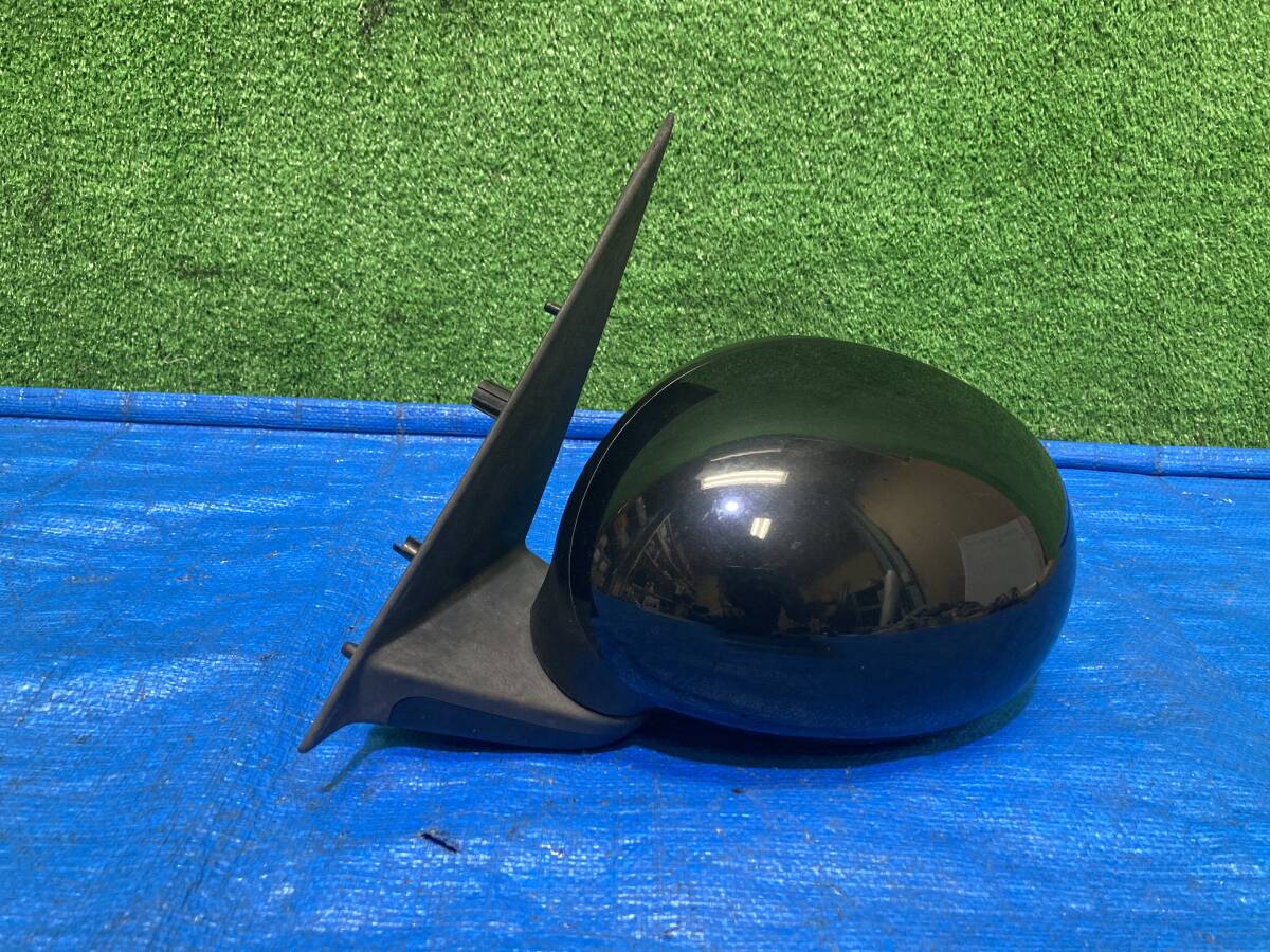 スズキ ラパン DBA-HE33S 左ドアミラー サイドミラー 助手席側 左側 手動式 カラーNo ZJ3 ブルーイッシュブラックパール3 管26169拍卖