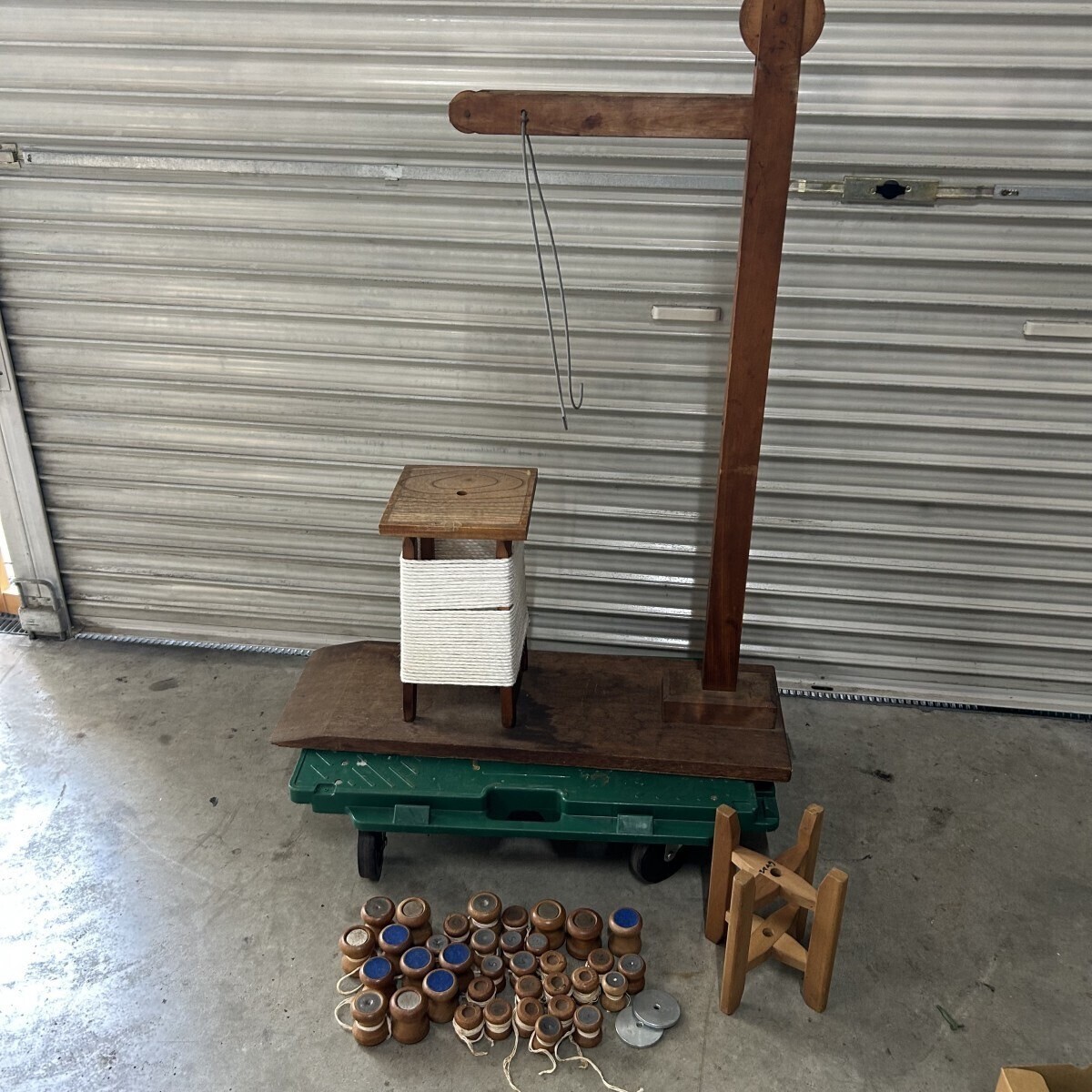 組紐台 組み紐 角台 組玉 手芸 工芸 製作台 編み機 編物 古民具 アンティーク レトロ ハンドクラフト 糸車拍卖