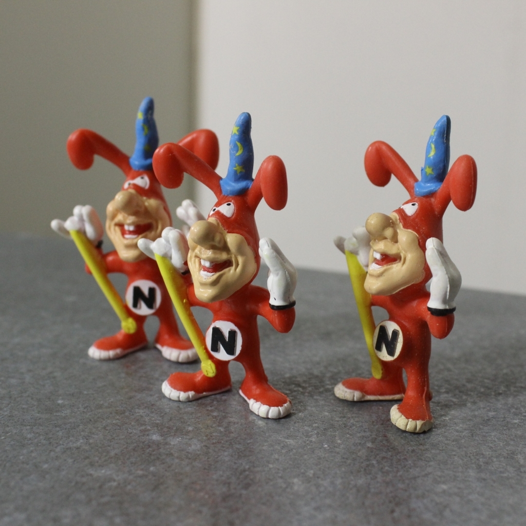 未使用保管品 ドミノピザ ノイド 3個セット ドミノズ PVC フィギュア 企業物 ソフビ ヴィンテージ マスコット 企業キャラクター 昭和拍卖