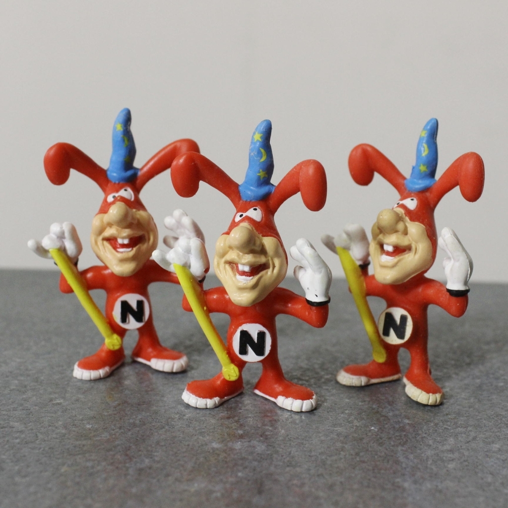 未使用保管品 ドミノピザ ノイド 3個セット ドミノズ PVC フィギュア 企業物 ヴィンテージ マスコット 企業キャラクター 昭和 ソフビ拍卖