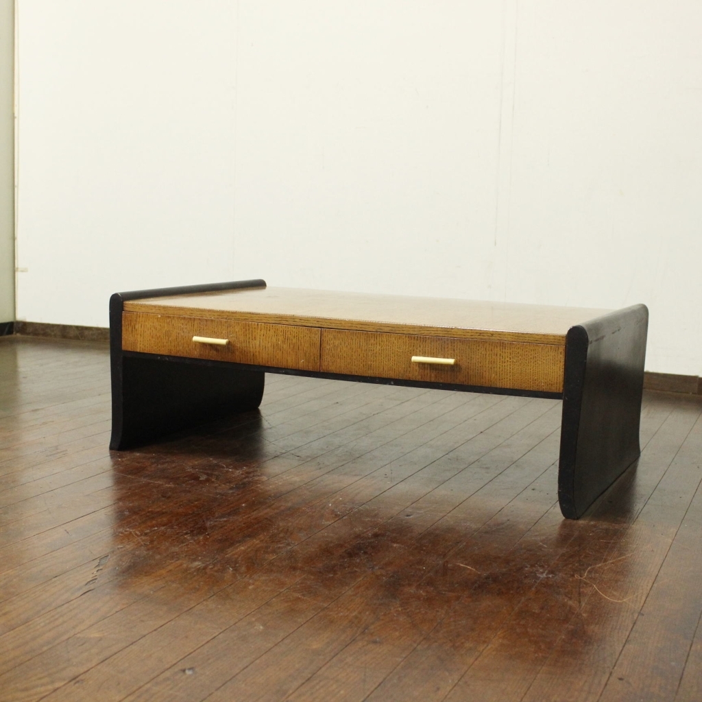 新入荷!昭和レトロ!古い文机!引出し2杯!テーブル 古家具 テレビ台 店舗 作業台 無垢材 和室 アンティーク ローボード拍卖