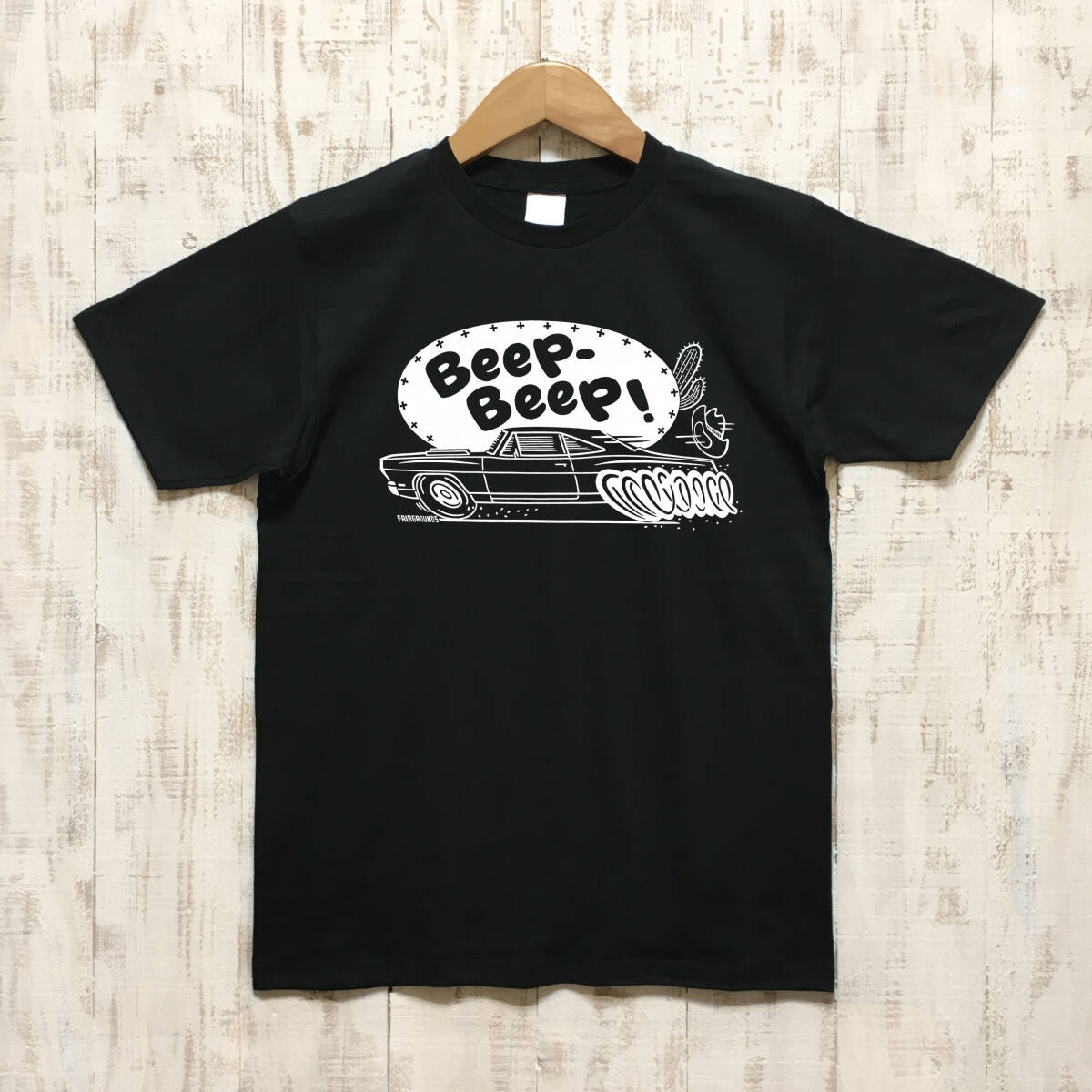 ■DESERT RUNNER Tシャツ ■Lサイズ(ブラックxホワイト) アメリカ アメ車 ロードランナ- モパ- MOPAR PLYMOUTH ROADRUNNER拍卖