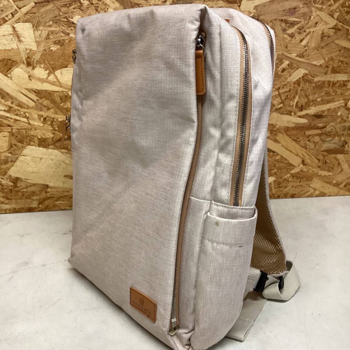 NORDACE キャンバス リュック ベージュ 可愛い オシャレ (L-88)拍卖