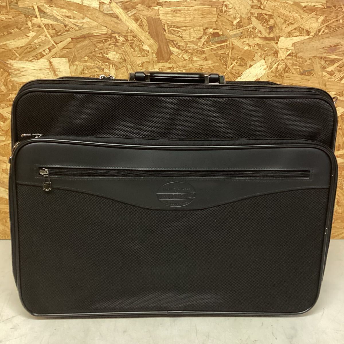 VIA LORENZO 2層構造 ビジネスバッグ 旅行バック ブラック(L90拍卖