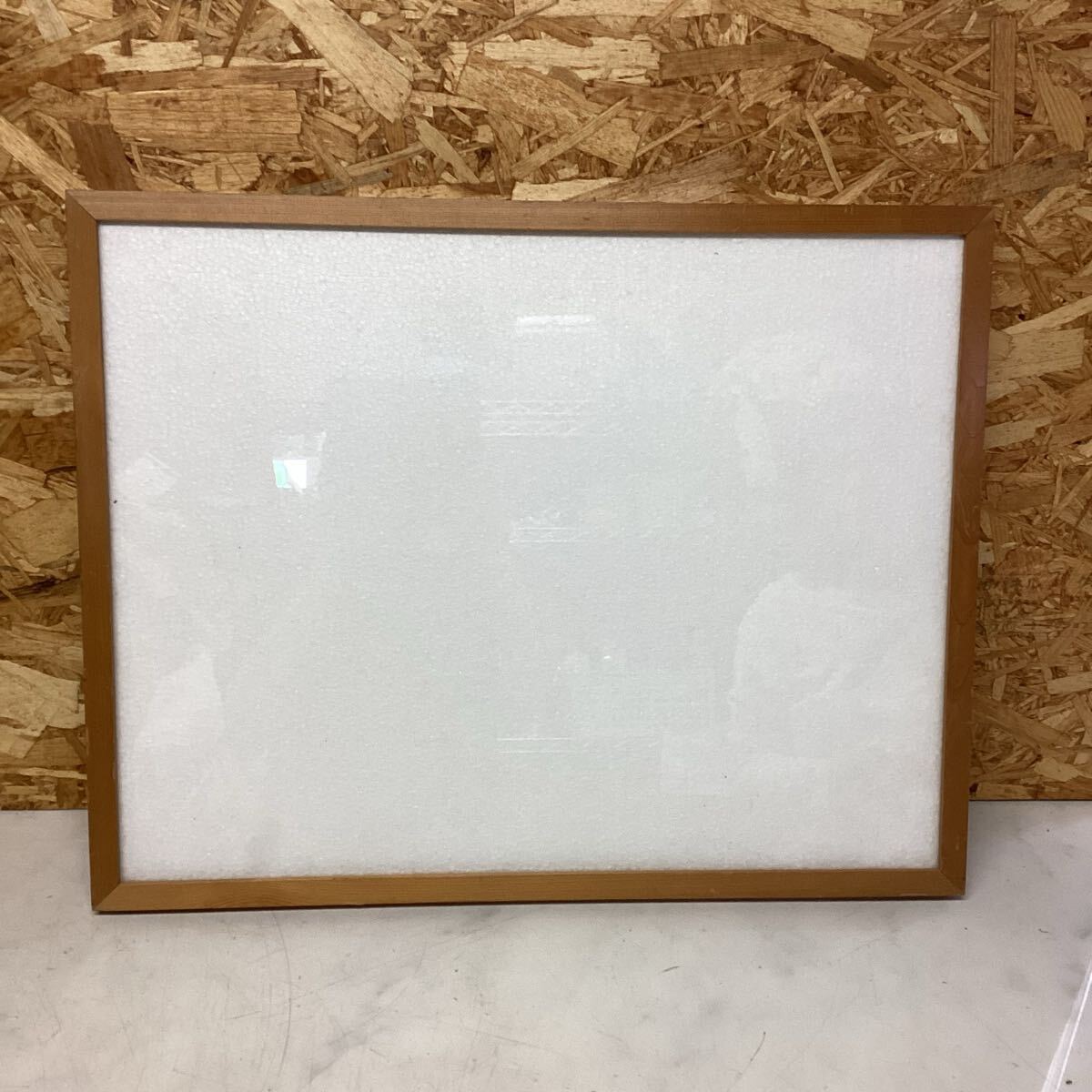 ブラウン木製額縁 天然木材 額縁 デッサン インテリア 白 46×57(M49拍卖