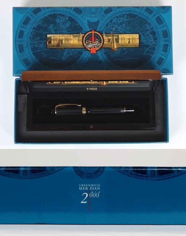 PARKER DUOFOLD GREENWICH パーカー デュオフォールド グリニッジ 万年筆 18金 750 M b9852拍卖