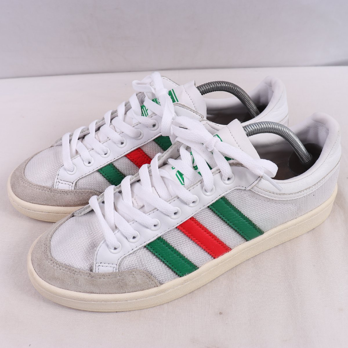 AMERICANA LOW 27.0cm/adidas アメリカーナ ロウ アディダス スニーカー 白 ホワイト グレー 緑 赤 中古 古着 メンズ ad6632拍卖