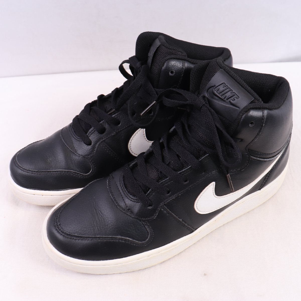 EBERNON MID 27.0cm /NIKE エバノン ミッド ナイキ 古着 中古 黒 ブラック 白 メンズ スニーカー xx9245拍卖