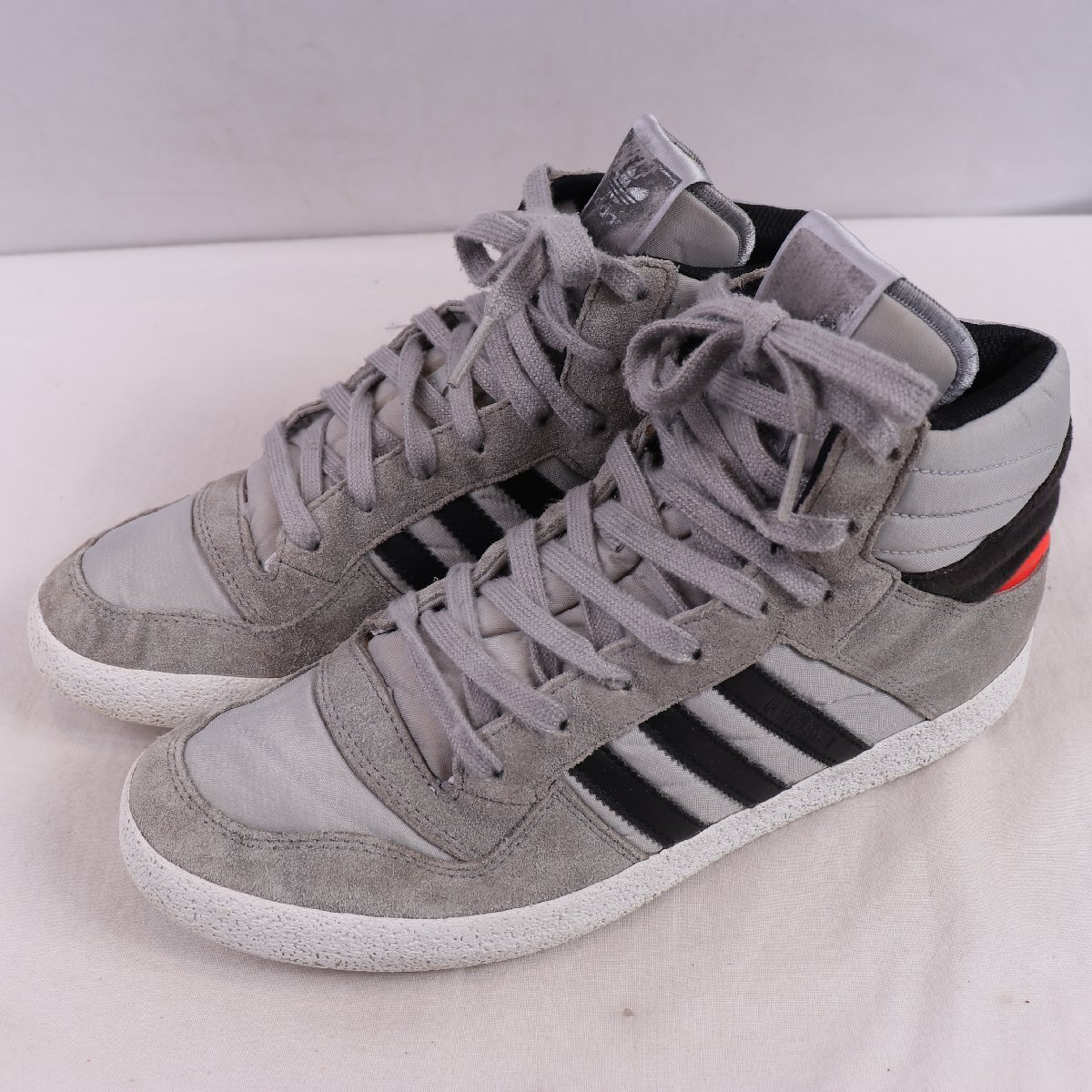 Post Player Vulk 25.5cm/adidas ポスト プレーヤー バルク アディダス スニーカー グレー 灰色 黒 赤 中古 古着 メンズ ad6643拍卖