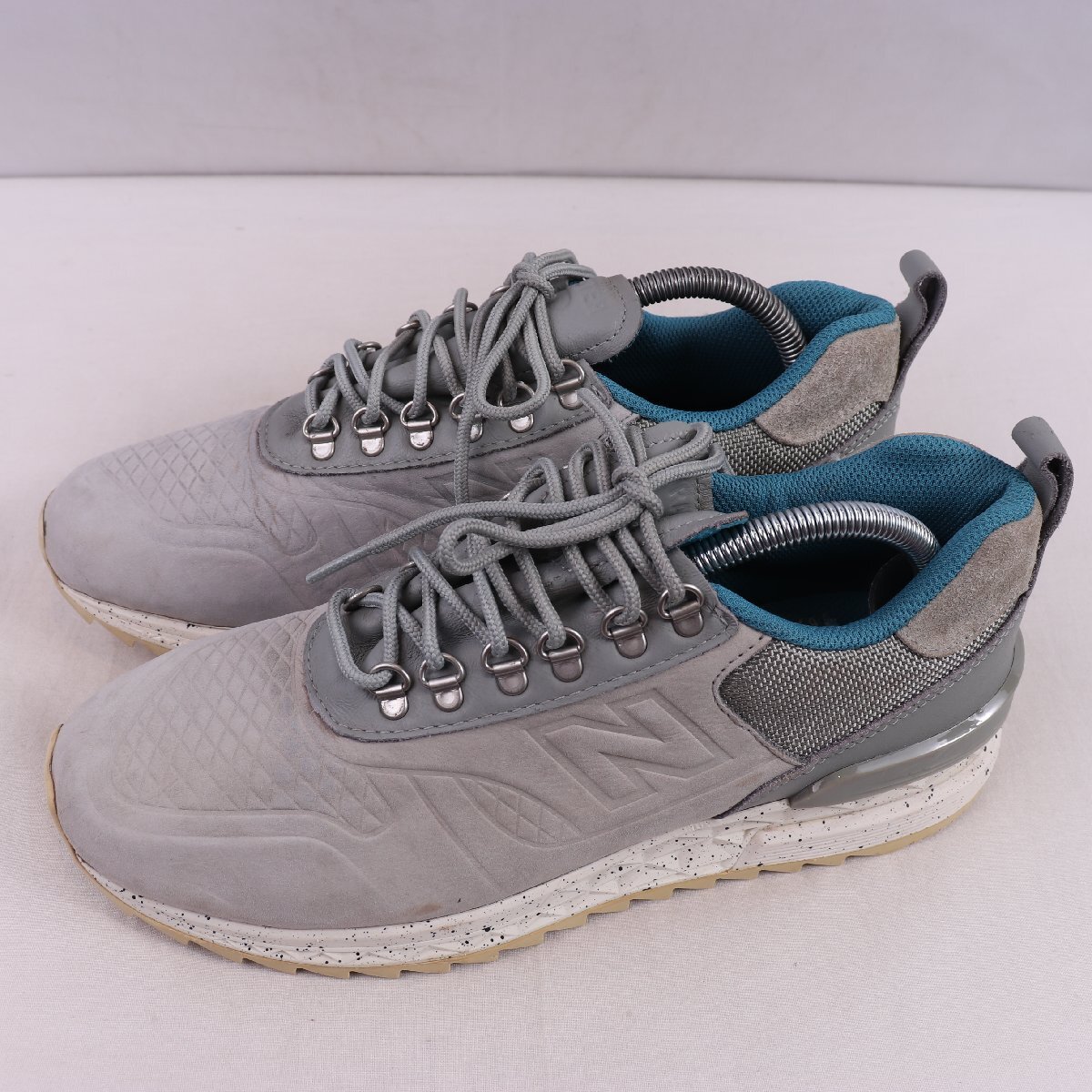 TBATRB ニューバランス 26.5cm/new balance 灰 グレー 水色 中古 古着 メンズ スニーカー yy6742拍卖