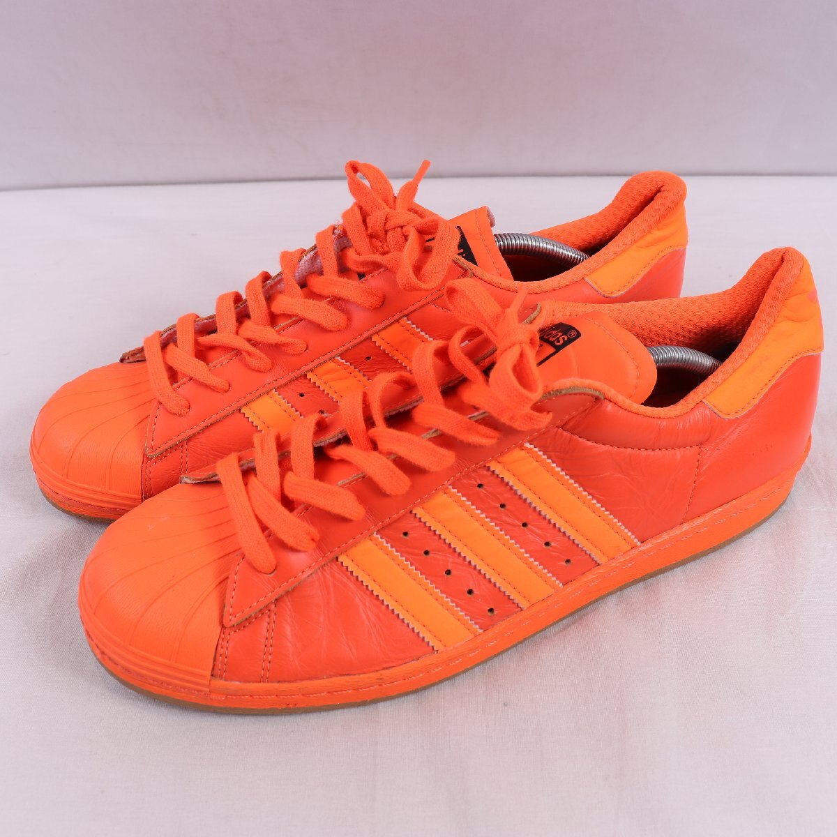 SUPERSTAR 80s REFLECTIVE NITEJ 29.5cm/adidas スーパースター アディダス スニーカー オレンジ 中古 古着 メンズ ad6656拍卖