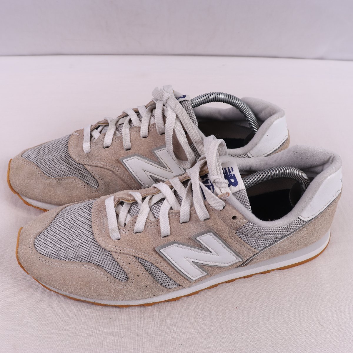 373 ニューバランス 28.0cm/new balance 灰 グレー 白 ホワイト 中古 古着 スニーカー メンズ yy6813拍卖
